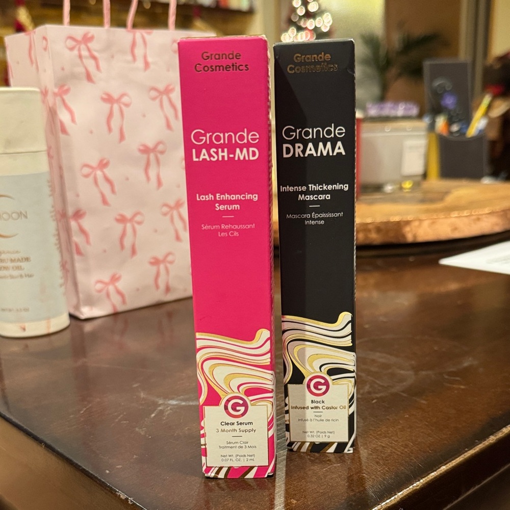 SPECIAL DEAL! TWO FOR ONE Grande Cosmetics Lash Enhancing Serum and Mascara Set